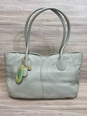 RADLEY LONDON Light Mint Pebbled Leather Satchel